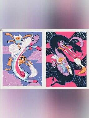 Mondo Poster Set - Adventure Time - Artist Prints - Tiny Kitten Teeth 2012